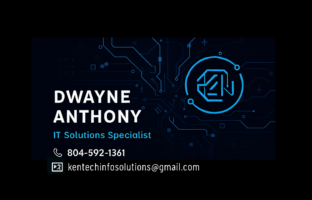 Kentech Business Card Front
